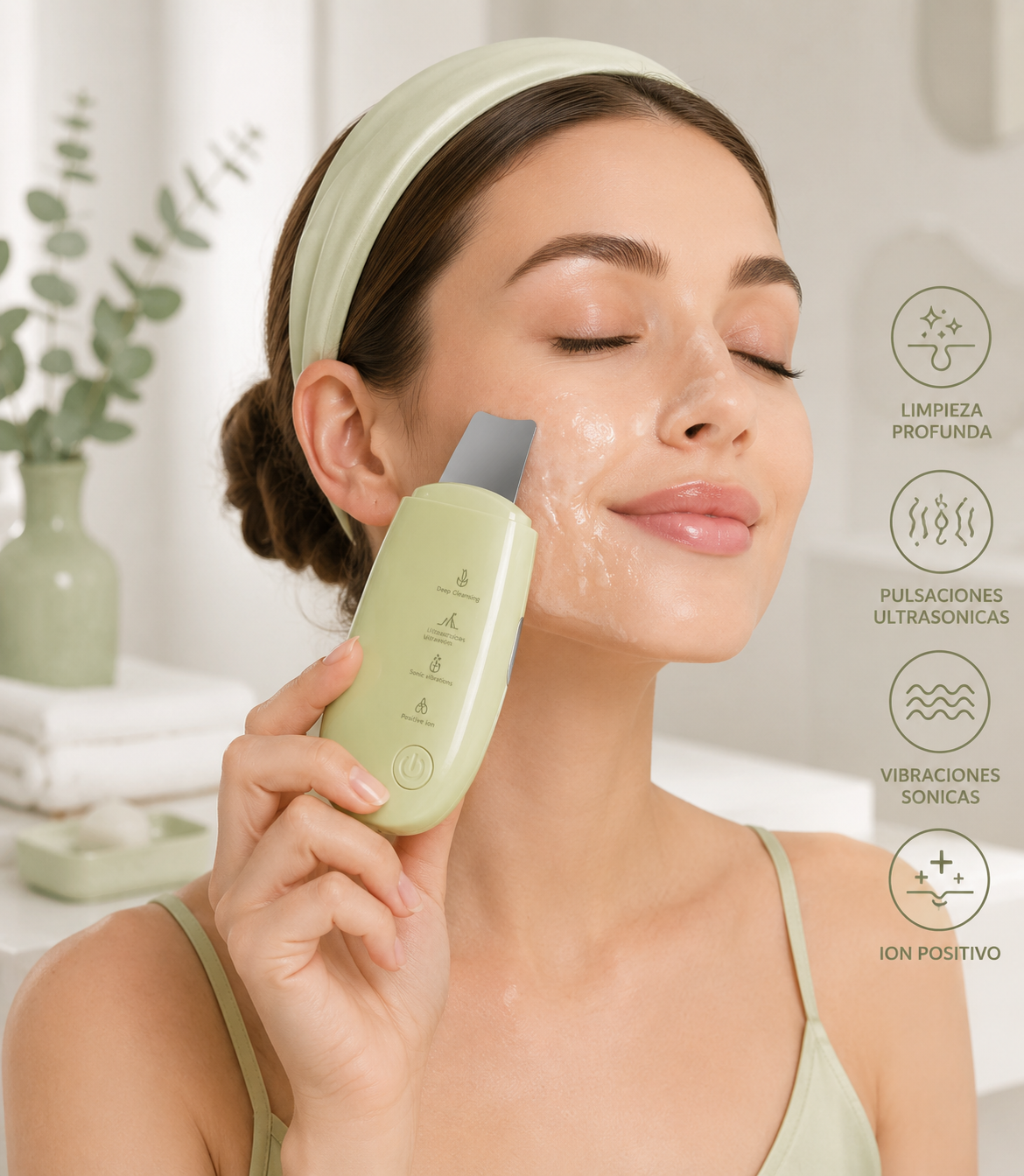🧖‍♀️ Limpiador Exfoliante Ultrasónico — Spa facial en casa, todos los días