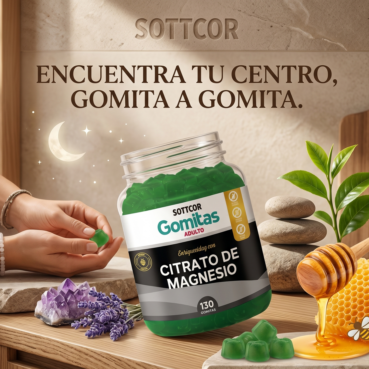 🍓 Sottcor Gomitas Citrato de Magnesio – Bienestar y energía en cada gomita 🍓